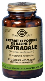 SOLGAR Extrait et Poudre de Racine d'Astragale - 60 Gélules Végétales