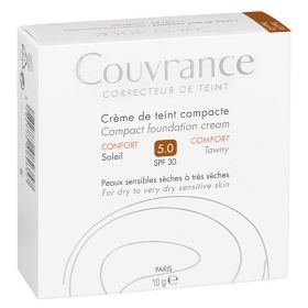 AVÈNE Couvrance Crème de Teint Compacte Confort N°5.0 Soleil - 10g