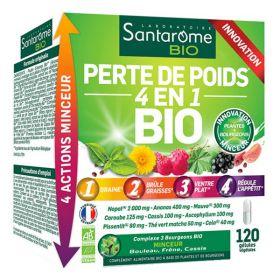 SANTAROME Bio Perte de Poids 4 en 1 Bio - 120 gélules