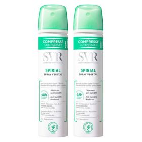 SVR Spirial Spray Anti-Transpirant Végétal - Lot de 2 x 75ml