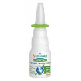 PURESSENTIEL Respiratoire Spray Nasal Décongestionnant aux Huiles Essentielles Bio - 15ml