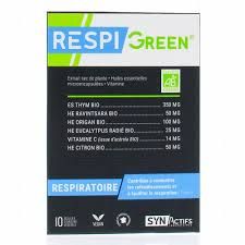 Synactifs RespiGreen Respiratoire Bio - 10 gélules