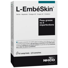 NHCO L-EmbéSkin Peaux Grasse à Imperfections - 42 comprimés