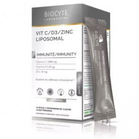 BIOCYTE Vit C/D3/Zinc Liposomal - 14 sticks