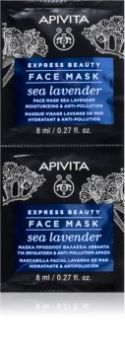 APIVITA Masque Visage Hydratant Express  Lavande de mer - 2x8ml