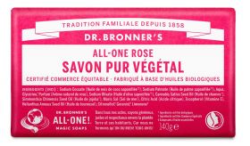 DR BRONNER'S Pain de savon rose - 140 g