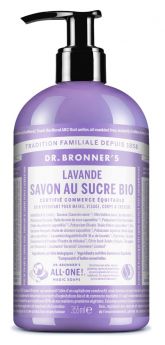 DR BRONNER'S Savon liquide Au Sucre Bio Lavande flacon-pompe - 355 ml