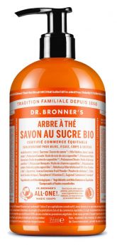 DR BRONNER'S Savon liquide Au Sucre Bio Arbre à thé flacon-pompe - 355 ml