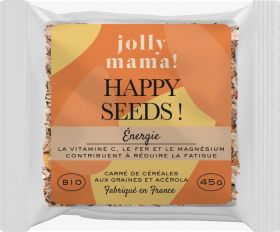 JOLLY MAMA Carré de Céréales Happy Seeds Energie - 45G