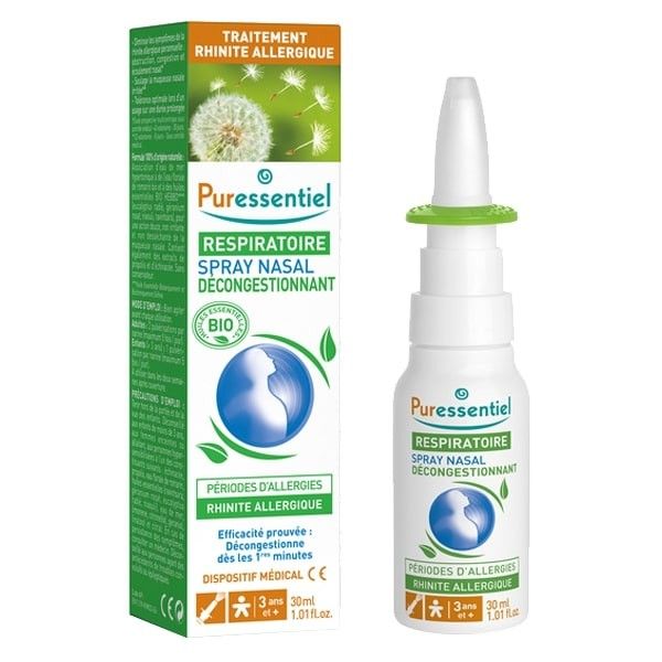 PURESSENTIEL Respiratoire Spray Nasal Décongestionnant Allergies
