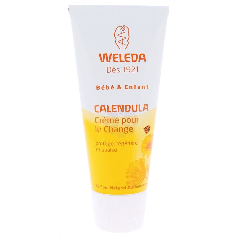 WELEDA - Crème pour le Change au Calendula - Recommandée par les Pédiatres  - Apaise les Irritations - Tube 75 ml
